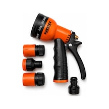 Kınetex 8 Modlu Bahçe Sulama Tabancası Seti, Ayarlanabilir Çok Fonksiyonlu Hortum Başlığı, Ergonomik Tetikli Su Püskürtme Tabancası, Bahçe, Araç Yıkama Ve Dış Mekan Temizliği İçin