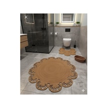 Hasır,jüt, Kilim, Paspas, Mutfak Halısı, Banyo Paspası, Halı,yolluk,4 Lü Takım Daire Bambu Bambu