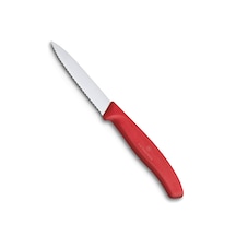 Victorinox 6.7631 8CM Tırtıklı Soyma Bıçağı Kırmızı