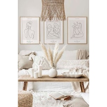 Artavessa 3 Parça Gerçek Ahşap Çerçeveli Tablo Seti - ARTCERCEVE13 33 x 48 33 x 48