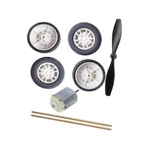 Tekerlek 42mm 4 Adet Tek Kanat Pervane 1.5-3v Dc Motor