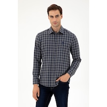 U.s. Polo Assn. Erkek Antrasit Gömlek Desenli 50296607-vr006 Antrasit