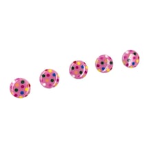 Özene Bezene 5 Adet Benekli Düğme (Pembe)