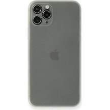 Apple iPhone  Uyumlu   11 Pro Max Kılıf Pp Ultra İnce Kapak - Beyaz Çok Renkli