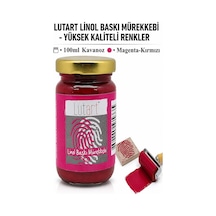 Linol Mürekkebi 100 Ml 1 Adet Lutart Linol Baskı Boya Mürekkebi Blok Baskı Sanat Su Bazlı Matbaa Mürekkebi Hobi Kırmızı