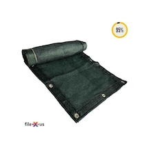 %95'Lik Spor Alanları Filesi-Koyu Yeşil |Güçlendirilmiş Kenar