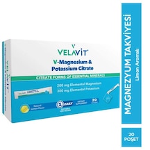 Velavit Magnesium & Potassium Citrate 20 Sticks