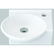 Idevit Myra Karavan Mini Köşe Lavabo 33 x 36 Sağ / Sol Sağ-Sifonsuz