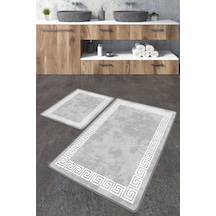 Silencio Banyo Halısı Djt 2 Li Set Çok Renkli