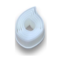 Plastik Kurabiye Kalıbı Yaprak 5li Set Çok Renkli