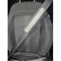 Gümüş Pullu Deri Kemer Konforu 2 Adet