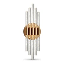 Bhbackhome Aura Medium 39 Cm Modern Tasarım Led Aplik - Duvar Lambası - Gold - Günışığı Gold Günışığı Led