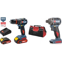 Stechend SX22 2 2.0 AH Akülü Darbeli Matkap + Stechend SX32-2 2.0 AKülü Vidalama