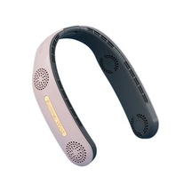 Güçlü Giyilebilir Şarj Edilebilir Fan, Kanatsız Soğutma Fanı 9149 Pembe