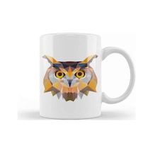 Geometric Animal Owl Kupa Bardak Porselen Karışık