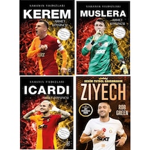 Sahanın Yıldızları Kerem -muslera - İcardi - Ziyech Büyük Poster Sticker Futbolcu Kartı Hediyeli