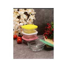 96840 Pudding Cam Saklama Kabı Kapaklı 4 Lü
