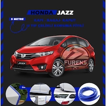Honda Jazz Oto Araç Kapı Koruma Fitili 5metre Parlak Mavi Renk