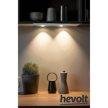 Sensörlü Kablosuz Şarjlı Led Kabin Dolap İçi Dekoratif Gece Lambası 3 Renk Işıklı 30cm Beyaz Kasa Çok Renkli