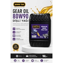 Power Ten Gear Oıl 80W90 Dişli Yağı 16 L