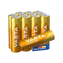 Longlife Aa Alkalin Kalem Pil, Lr6, 1,5 V, 12'li Paket