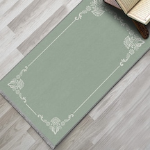 Evaşk Namazlık Dokuma Halı Kaymaz Muslumana Seccade80 x 130 Açık Yeşil EVASK806C80