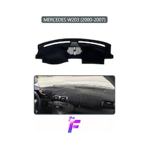 Mercedes W203 2000-2007 Uyumlu Torpido Örtüsü Yansıma Önleyici Kolay Montaj Tam Koruma H20