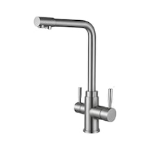 Watalina Lüks Üç Yollu Musluk, Su Arıtma Cihazı Uyumlu, Krom Kaplama, 315 X 270 Mm Çok Renkli