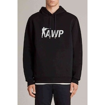 Pubg Awp Baskılı Siyah Erkek Kapşonlu Sweatshirt