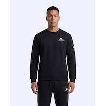 Kappa Talie Crewneck Erkek Siyah Regular Sweatshirt