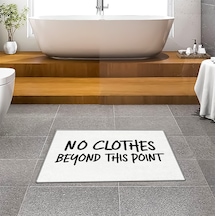 Evaşk Banyo Paspası İpeksi Kadifemsi Halı Yüzey Kaymaz Taban 60x90 BM03160B Beyaz