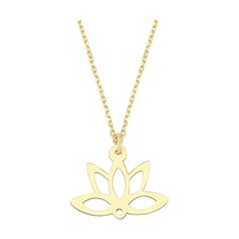 Altın Lotus Çiçeği Kolye As1587Kl Altınsepeti