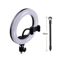 Ring Light Youtuber Tictok Makyaj Işıklı Telefon Tutucu 20cm + 2.2m Tripod M20 Siyah
