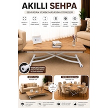 Juppo Üst Tabla Mdf Efesçam Oval Köşe Alt Beyaz İçe K