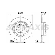 Mercedes C180 W204 Arka Fren Diski 2008-2013 Braxıs Ae0211 2adettir