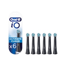 Oral-B İo Ultimate Clean Siyah Diş Fırçası Yedek Başlığı 6'lı
