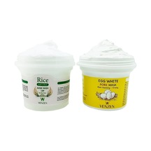 2'li Set Egg White Pore Gözenek Maske 125g Rice Mask Peeling Maske 100g