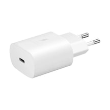 Samsung Uyumlu EP-TA800N Type-C 25W Kablosuz Hızlı Şarj Adaptörü Beyaz