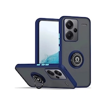 Northcity Xiaomi Redmi Note 13 Pro Plus Uyumlu Kılıf Montreal Yüzüklü Silikon Kapak - Lacivert
