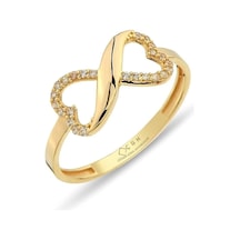 Çgk Çiğdem Gürel Kuyumculuk Sonsuzluk Altın Yüzük Yzy003 14yeni0060 Gold
