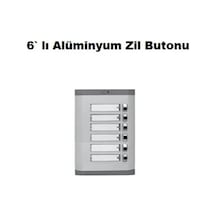 6 Lı Alüminyum Zil Butonu
