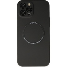 Apple İphone 12 Pro Kılıf Jack Magneticsafe Lens Silikon - Siyah Çok Renkli