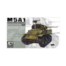 Afv Club Af35105 1/35 Ölçek, M5a1 Stuart Light Tank Early Production Tank, Plastik Model Kiti-50063