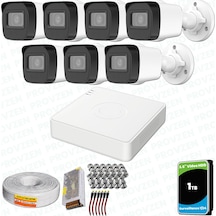 Provzen Hikvision 7 Kameralı Full Hd Geniş Açı Güvenlik Kamerası 1tb Olay Anında Bildirim