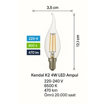 Led Fılament Rustik Ampul Kes 498