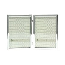Ayrex Lawrence Frames Çift Resim Çerçevesi, Metal, 12,7 X 17,8 Cm, Gümüş Rengi, Gümüş, 5x7 Çift