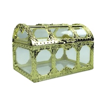 Yaratıcı Düğün Hediyesi Şeker Kutusu Şeffaf Takı Saklama Kutusu Temizle Şeker Korsan Depolama Organizatör Vintage Hazine Sandığı 5