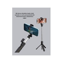 8753tknd Bluetooth Selfie Çubuğu 360 Dönebilen Başlık, Kablosuz Bağlantı 893hmng Çok Renkli