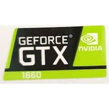 OEM Nvidia Geforce GTX 1660 Sticker Yatay Etiket D106