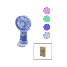Usb Şarjlı Mini El Fanı Çap:8.4 - Y:16cm Sabit Başlık 3-kademe Hızt Elefonluklu Masaüstü Ayak Vantil